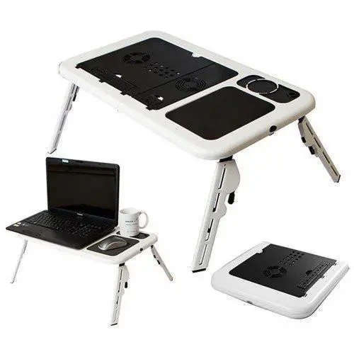 Стол-подставка для ноутбука E-Table с охлаждением и регулировкой наклона и высоты - Фото 2 Стол-подставка для ноутбука E-Table с охлаждением и регулировкой наклона и высоты - изображение 2