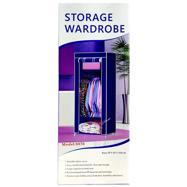 Складна каркасна тканинна шафа Storage Wardrobe 8870 - Фото 2 Складна каркасна тканинна шафа Storage Wardrobe 8870 - зображення 2