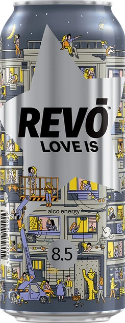 Слабоалкогольный напиток Revo Love is 8.5% 0.5 л (4820252124929