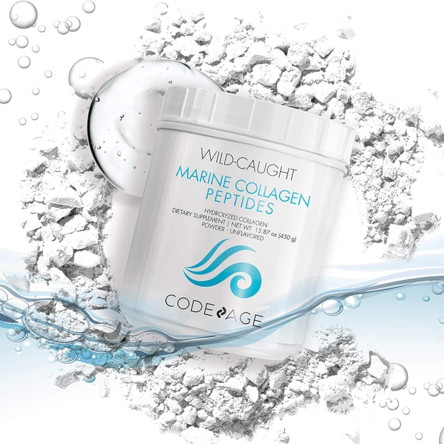 Гидролизованные коллагеновые пептиды дикой рыбы Codeage Hydrolyzed Fish Collagen Peptides 450 г - изображение 4