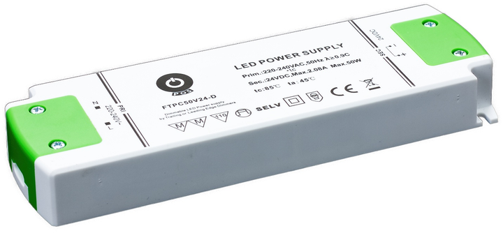 Zasilacz POS LED Driver 12V/4.17A CV Slim DIMMING AC FTPC50V12-D (5902135124482) - obraz 1