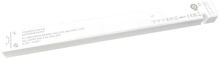 Zasilacz POS LED Driver 12V/2.5A C8 L813/L815 FTPC30V12-VFC-S-B (5902135154724) - obraz 1