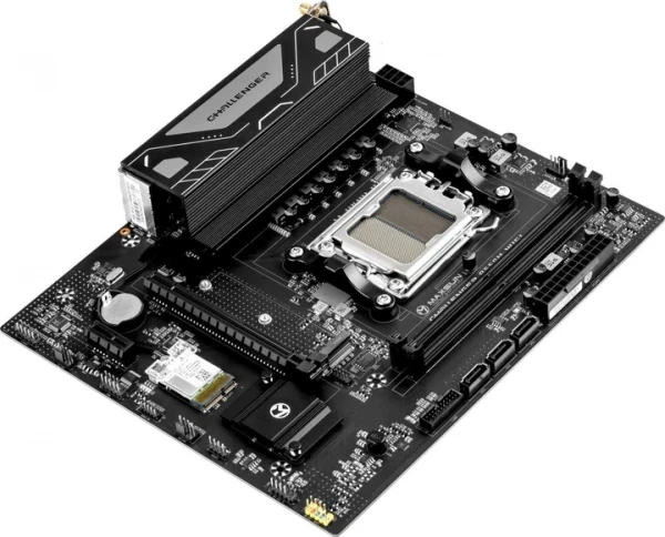 Материнська плата am5 Maxsun Challenger b650m wifi v2, b650, 2xDDR5, Int.Video (cpu), 3xSATA3, 1xM.2, 1xPCI-E 4.0 x16, 1xPCI-E 3.0 x1, alc818,2 bt4.2, 4xUSB3.2/2xUSB2.0, dp/hdmi, Micro atx - зображення 3