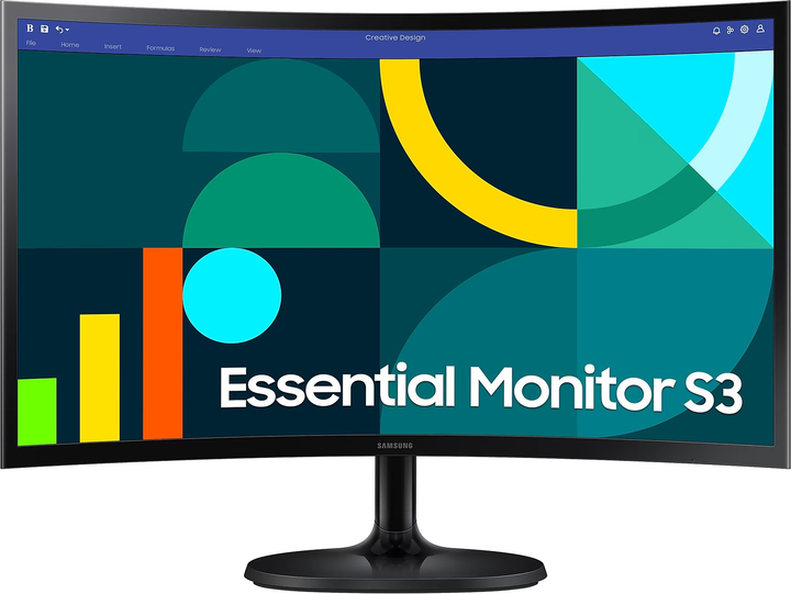 Monitor 24" Samsung Essential Curved S3 (LS24D364GAUXEN) - obraz 1