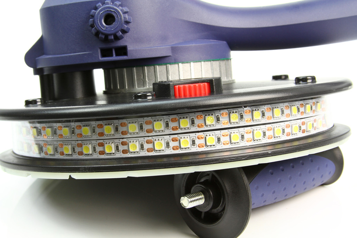 Шлифовальная машина MAR-POL M90200 с LED подсветкой мощность 800 Вт диск 180 мм 2300 об/мин для шлифовки стен и потолков из гипса штукатурки - Фото 7 Шлифовальная машина MAR-POL M90200 с LED подсветкой мощность 800 Вт диск 180 мм 2300 об/мин для шлифовки стен и потолков из гипса штукатурки - изображение 7