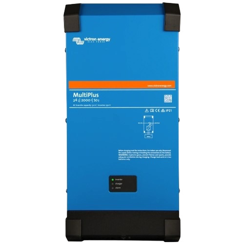 Гібридний інвертор із чистою синусоїдою Victron Energy MultiPlus 24/2000/50-32, 1 фаза, 1.6 кВт, 24 В, 50A, VE.Bus, Blue - Фото 1 Гібридний інвертор із чистою синусоїдою Victron Energy MultiPlus 24/2000/50-32, 1 фаза, 1.6 кВт, 24 В, 50A, VE.Bus, Blue - зображення 1
