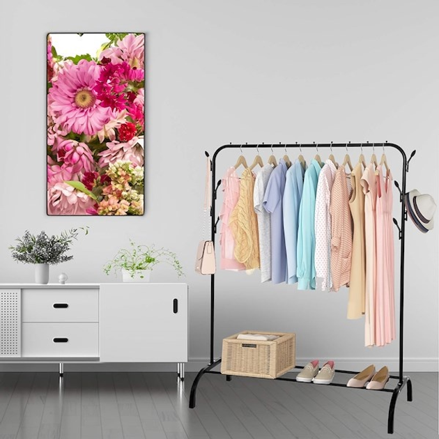 Вішалка для одягу Springos HA7456 чорна 146 x 110 x 40 см (5907719473031) - зображення 3