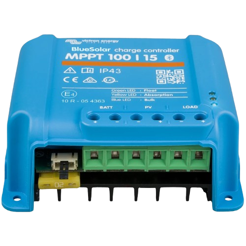 Контроллер заряда солнечной батареи Victron Energy BlueSolar MPPT 100/15, 12/24 В, 15A, VE.Direct, Blue - Фото 2 Контроллер заряда солнечной батареи Victron Energy BlueSolar MPPT 100/15, 12/24 В, 15A, VE.Direct, Blue - изображение 2