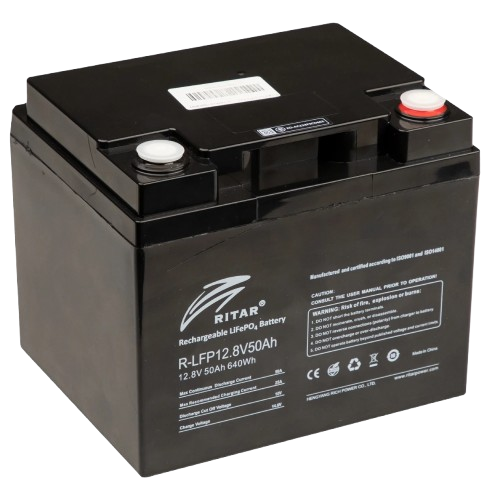 Аккумуляторная батарея для ИБП LiFePO4 Ritar R-LFP12.8V50AH, 12.8V, 50Ah, Black - Фото 1 Аккумуляторная батарея для ИБП LiFePO4 Ritar R-LFP12.8V50AH, 12.8V, 50Ah, Black - изображение 1