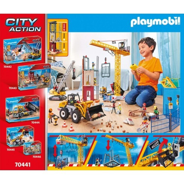 Zdalnie sterowany żuraw Playmobil  z elementem konstrukcyjnym 70441 (4008789704412) - obraz 4