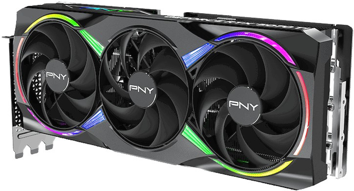 Karta graficzna PNY PCI-Ex GeForce RTX 5070 Ti EPIC-X RGB Triple Fan Plus OC Black 16GB GDDR7 (256bit) (2640/28000) (HDMI, 3 x DisplayPort) (VCG5071T16TFXXPB1-O) - obraz 4
