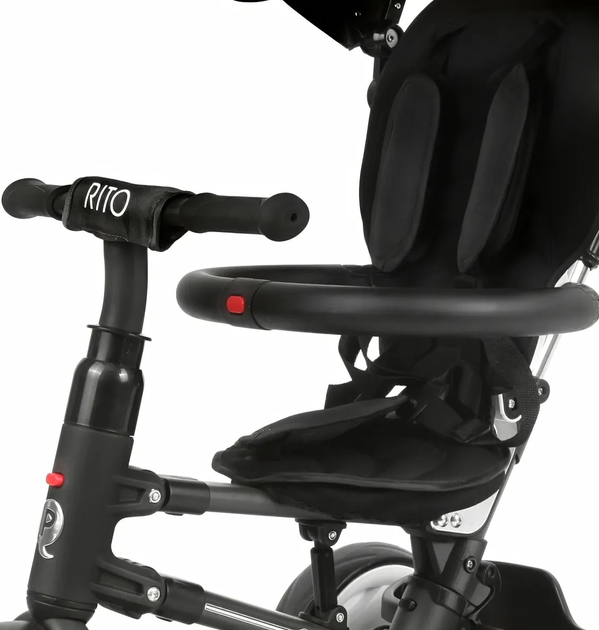 Триколісний велосипед Qplay Rito Air Gel Rubber Black (0686268624600) - зображення 3