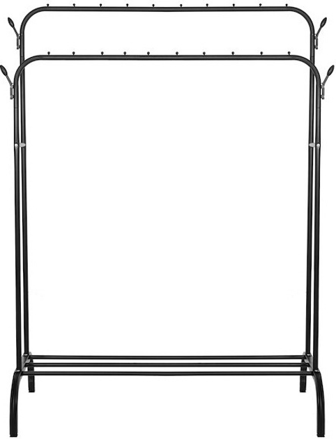 Вішалка для одягу Springos HA7457 подвійна чорна 146 x 110 x 55 см (5907719473048) - зображення 4