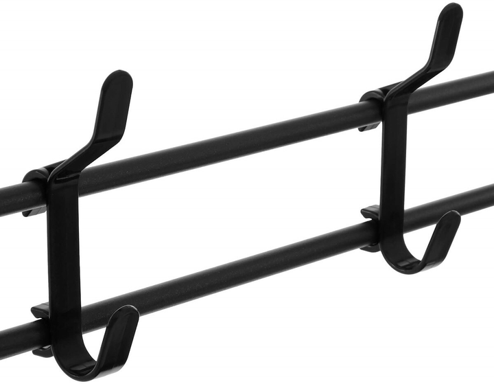 Wieszak na ubrania z półkami na buty Springos HA7458 czarny 150 x 80 x 25 cm (5907719473055) - obraz 8