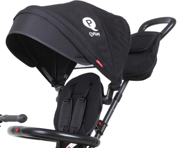 Rowerek trójkołowy Qplay Rito Eva Plus Black (0686268624532) - obraz 2