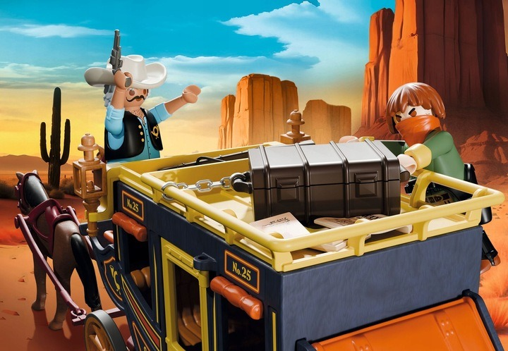 Zestaw z figurkami Playmobil History Napad na dyliżans na Dzikim Zachodzie 58 szt 71862 (4008789718624) - obraz 5