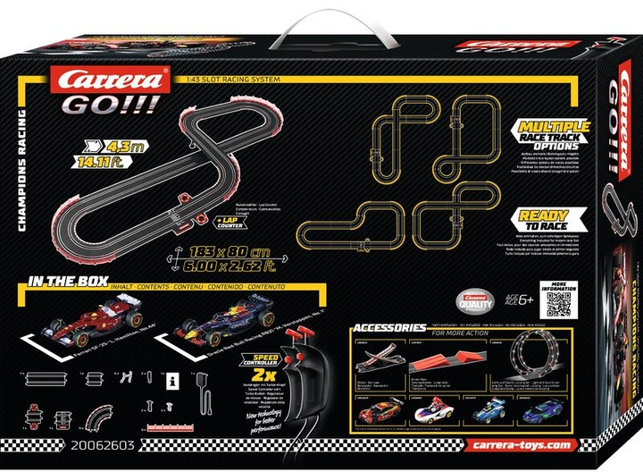 Перегоновий трек Carrera Go Champion's Racing 4.3 м (20062603) (4007486626034) - зображення 2