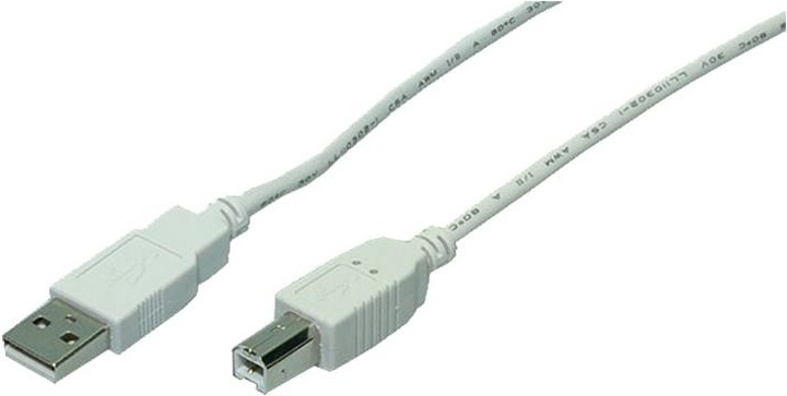 Кабель Logilink USB-B 3 m Grey (CU0008) - зображення 1