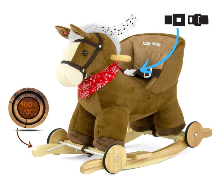 Konik na biegunach Milly Mally Polly Dark Brown (5901761123982) - obraz 4