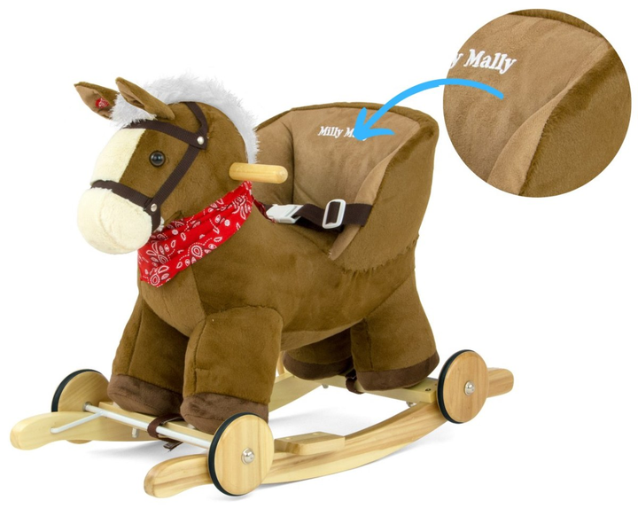 Konik na biegunach Milly Mally Polly Dark Brown (5901761123982) - obraz 5