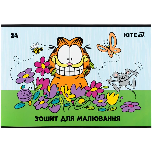 Набор альбомов для рисования Kite Garfield 24 листа A4 на скобе 12 шт (GF25-242) - изображение 9