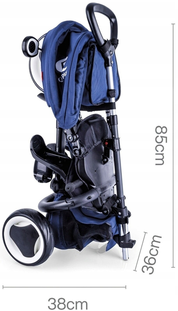 Rowerek trójkołowy Qplay Rito Plus Blue (0686268625249) - obraz 6