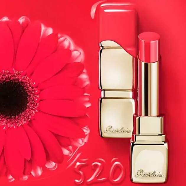 Помада Guerlain Kiss Kiss Shine Bloom  520 Love Bloom стійка 3.2 г (3346470441576) - зображення 2