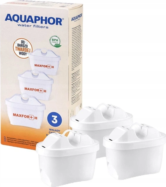 Картридж для фільтрів-глечиків Aquaphor Maxfor+ H 3 шт (523202) - зображення 1