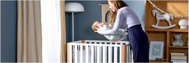 Drewniane łóżeczko Kinderkraft Koya z funkcją kojca i materacem Białe (5902533914807) - obraz 14