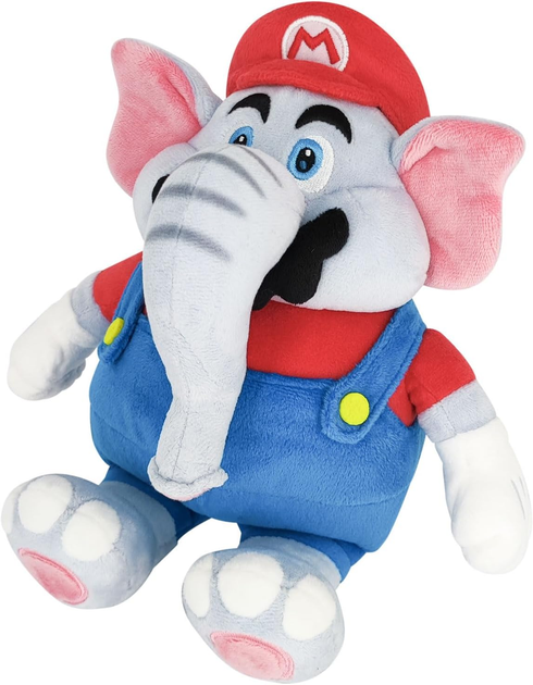 Maskotka Together Super Mario Wonder Mario Elephant 27 cm (3760259935894) - obraz 3