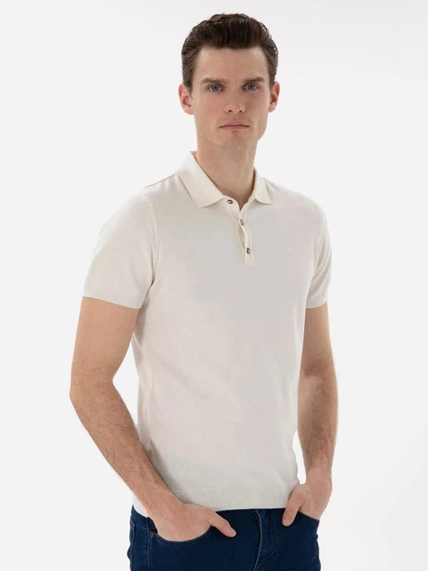 Поло длинное мужское Pierre Cardin G021SZ0TK-000-2220178(Ekru) 2XL Экрю (8683858511755) - изображение 4
