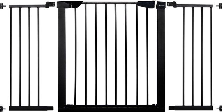 Bramka ochronna Springos czarna 132-138 cm (5907719407715) - obraz 1