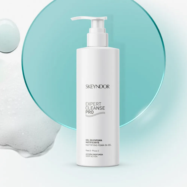 Гель-пінка для вмивання Skeyndor Expert Cleanse Pro матуюча 200 мл (8436542369596) - зображення 2