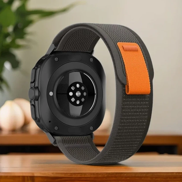 Нейлоновий ремінець broband Cloth Sport для Samsung Galaxy Watch Ultra (2024) - чорний - Фото 6 Нейлоновий ремінець broband Cloth Sport для Samsung Galaxy Watch Ultra (2024) - чорний - зображення 6