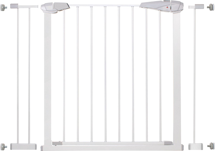 Bramka ochronna Springos biała 97-106 cm (5907719407524) - obraz 1