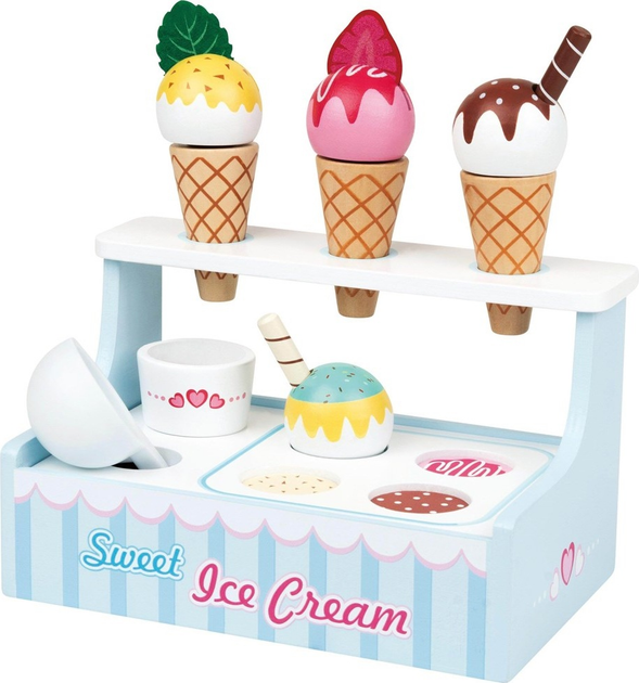 Zestaw zabawek Small Wood Mini Ice Cream Shop L40227 (5711336031808) - obraz 1