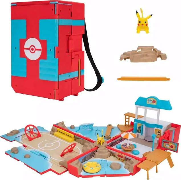 Zestaw zabawek Jazwares Pokémon Carry Case Beach Playset PKW3424 (191726509004) - obraz 2