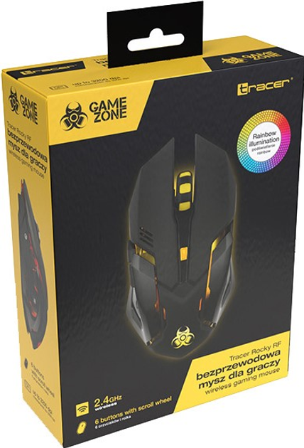 Миша Tracer GameZone Rocky RF Nano Wireless Black (TRAMYS47430) - зображення 8