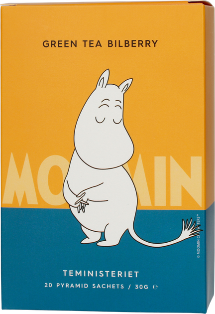 Зелений чай Teministeriet Moomin Bilberry 20 шт (7340023002838) - зображення 1