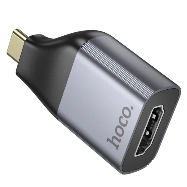 Перехідник – адаптер HOCO UA33 Type-C to HDTV, Metal Gray - зображення 6