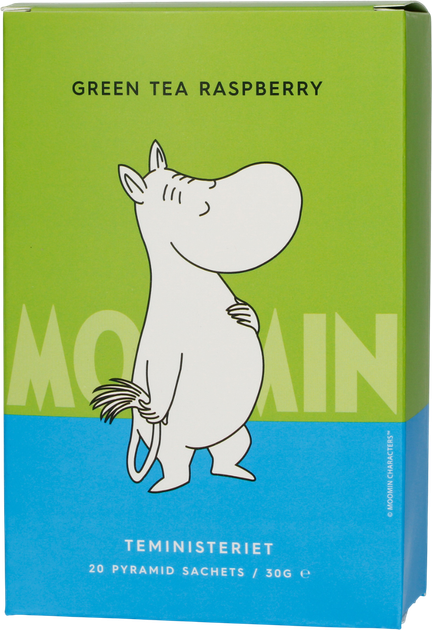 Зелений чай Teministeriet Moomin Raspberry 20 шт (7340023002845) - зображення 1