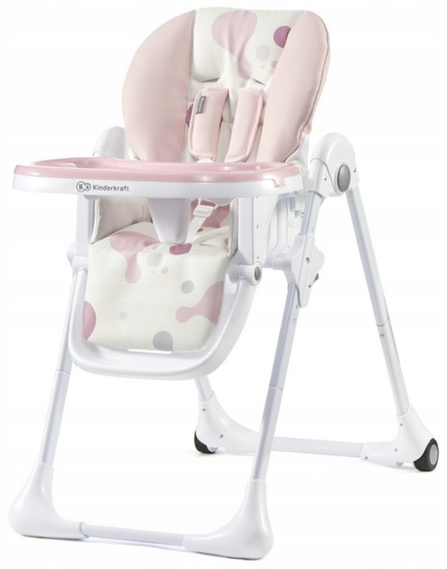 Krzesełko do karmienia Kinderkraft Yummy Różowe (5902533906277) - obraz 1