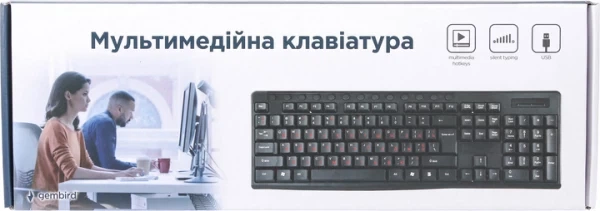 Клавиатура Gembird kb-um-107-ua usb - изображение 4