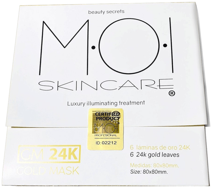 Zestaw maseczek Moi Gold Mask 24K nawilżający 7 szt (8436562007164) - obraz 2