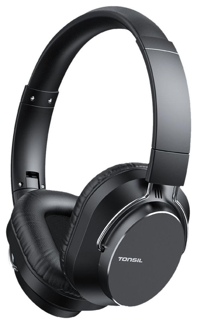 Słuchawki Tonsil R65BT Bluetooth ANC Black (5904209574445) - obraz 1
