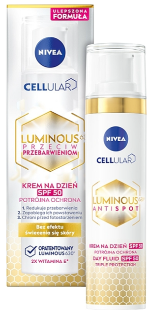 Zestaw kosmetyków pielęgnacyjnych Nivea Luminous 630º Antispot Krem na dzień 50 ml + Serum do twarzy 30 ml (5900017097893) - obraz 3