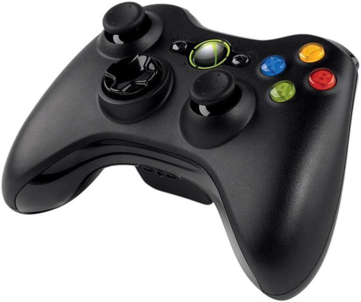 Microsoft Xbox 360 Wireless Controller Black + Play & Charge (889842654790) - obraz 1