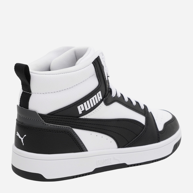 Botki młodzieżowe chłopięce Puma Rebound V6 Mid Jr 39383101 37 (4UK) Białe (4065454935809) - obraz 4