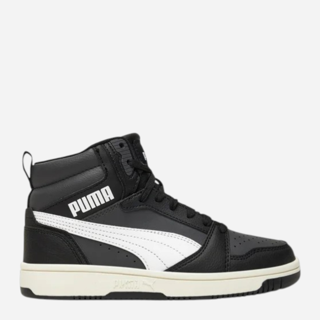 Trzewiki młodzieżowe chłopięce Puma Rebound V6 Mid Jr 39383129 38.5 (5.5UK) Czarne (4069156709980) - obraz 1