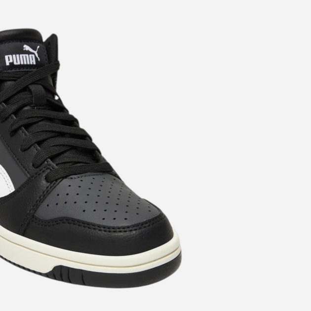 Botki młodzieżowe chłopięce Puma Rebound V6 Mid Jr 39383129 37.5 (4.5UK) Czarne (4069156709973) - obraz 4